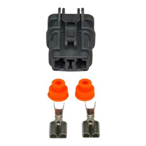 KIT CONECTOR 2 VIAS FEMEA REPARO VENTOINHA DO AR-CONDICIONADO FIT / CIVIC /CRV