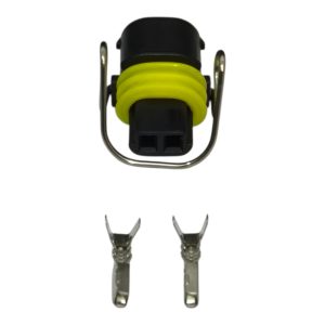 KIT CONECTOR 2 VIAS FEMEA REPARO BICO INJETOR COMMON RAIL CATERPILLAR 320D
