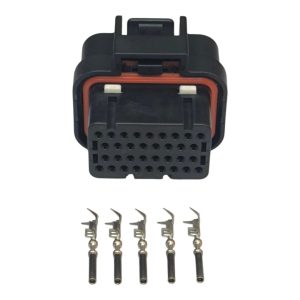KIT CONECTOR 34 VIAS FEMEA REPARO FUELTECH FT 600  ( B ) GUIA 2 / 8 / 6 / ENTRE 28-29 / 31 - 32