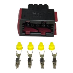 KIT CONECTOR 4 VIAS FÊMEA REPARO FAROL  BIFOCAL  GM / VECTRA