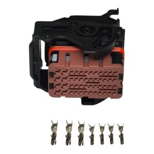 KIT CONECTOR 48 VIAS FEMEA REPARO MODULO CENTRAL RANGER / TRANSIT ( MARROM )