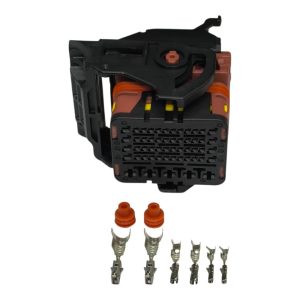 KIT CONECTOR 53 VIAS FEMEA REPARO MODULO CENTRAL RANGER / TRANSIT (PRETO )