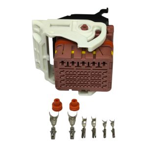 KIT CONECTOR 53 VIAS FEMEA REPARO MODULO CENTRAL RANGER / TRANSIT ( MARROM )