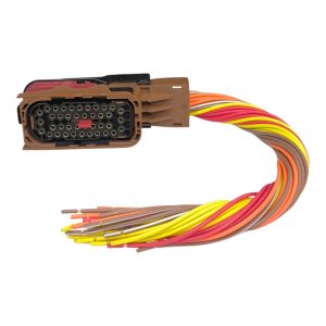 CHICOTE 40 VIAS FEMEA REPARO LIGAÇAO DA CAIXA CENTRAL CHASSI / GABINE IVECO STRALLS ( MARROM )