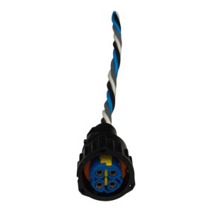 CHICOTE 4 VIAS FEMEA REPARO INJEÇÃO ELETRONICA ( AZUL TRAVA AMARELA ) CAPA 180°