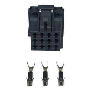 KIT CONECTOR 12 VIAS FEMEA DIAGNOSTICO / SCANIA / MB / ADM