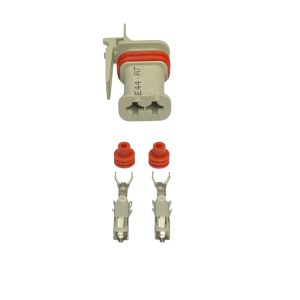 KIT CONECTOR 2 VIAS FEMEA REPARO MODULO MOTOR S6 SCANIA CODE 11A (CINZA )