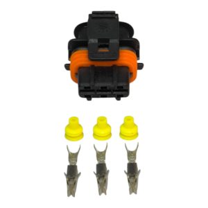 KIT CONECTOR 3 VIAS FEMEA REPARO BOBINA DE IGINIÇAO  FIAT PALIO / SIENA / BRAVA 1.6  GM CORSA