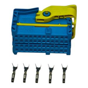 KIT CONECTOR 48 VIAS FEMEA REPARO INJEÇÃO ELETRONICA (AZUL)