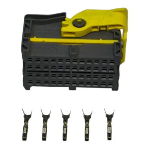 KIT CONECTOR 48 VIAS FEMEA REPARO INJEÇÃO ELETRONICA (CINZA)