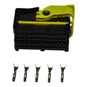 KIT CONECTOR 48 VIAS FEMEA REPARO INJEÇÃO ELETRONICA (PRETO)