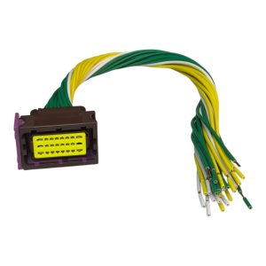 CHICOTE 24 VIAS FEMEA REPARO MODULO CONTROLE DE LUZES  EASY MUX IVVECO STRALIS / HI-WAY ( MARROM )
