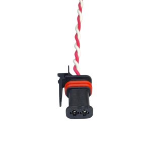 CHICOTE 2 VIAS FEMEA REPARO MODULO MOTOR S6 SCANIA CODE 6B (PRETO )